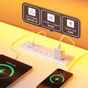 L Shaped Gaming Desk with LED & Power Outlet, 40Inch Computer Desk with Drawers Reversible Corner Desks with Monitor Stand for