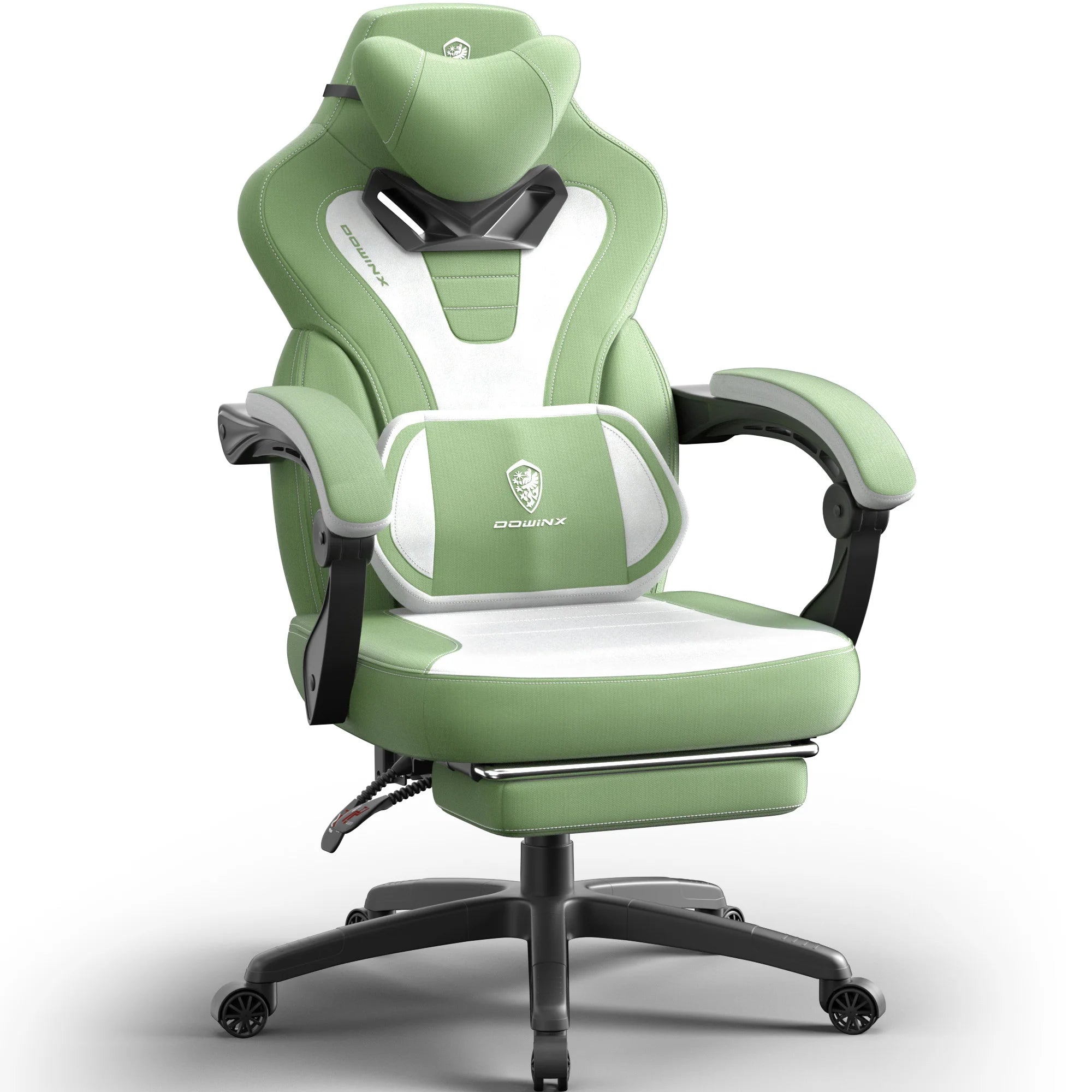 Big and Tall Fabric Gaming Chair for Heavy People with Footrest