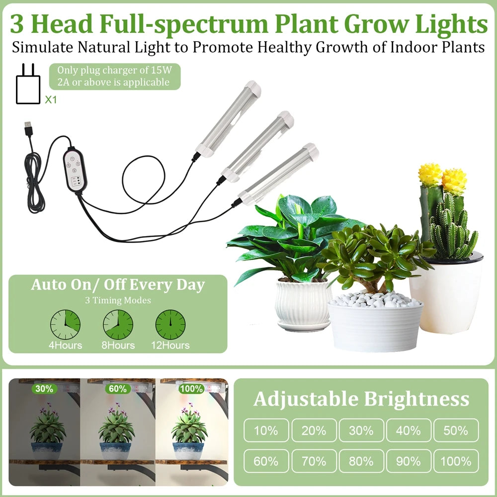 SmartSpace 9-Tier Plant Stand with Grow Lights – Indoor Vertical Plant Shelf with Wheels