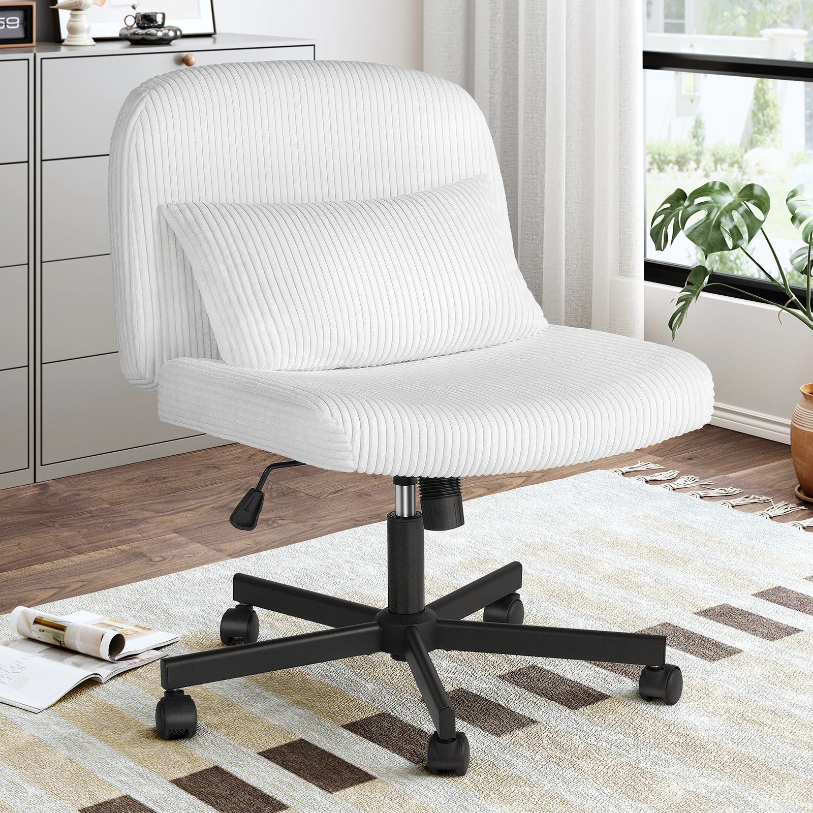 Cross Leg Office Chair w/ Double Layer Sponge Cushion