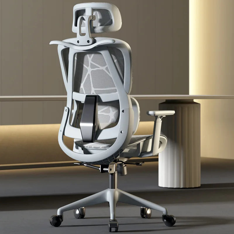 Ergonomic comfortable sedentary office chair with lumbar support
