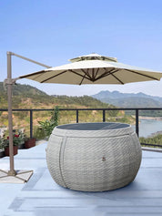 Restaurant Outdoor Wicker Dining Chair Table Set Garden Patio Set Outdoor Furniture Rattan