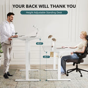 SmartHealth™ 63" x 24" Electric Standing Desk – Ergonomic Height Adjustable Sit-Stand Workstation