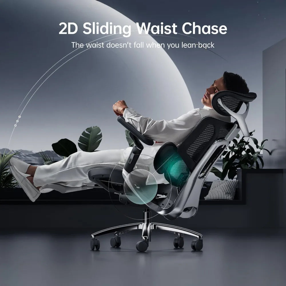 Big and Tall Ergonomic Office Chair with 3-Zone Dynamic Lumbar Support