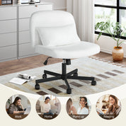 Cross Leg Office Chair w/ Double Layer Sponge Cushion
