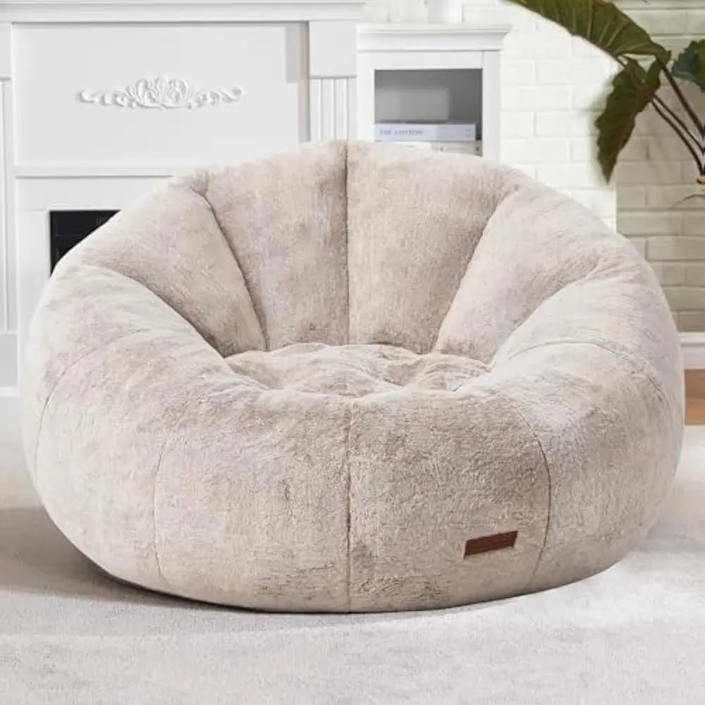 Bean Bag Chair, Comfy Giant Stuffed Bean Bag Chais, w/Spacious Design for Reading, Playing or Relaxing, Bean Bag Couch for Adult