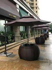 Restaurant Outdoor Wicker Dining Chair Table Set Garden Patio Set Outdoor Furniture Rattan