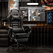 Ergonomic Racing Style Gaming Chair with Footrest