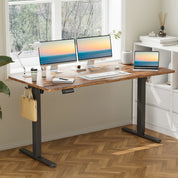 SmartHealth™ 63" x 24" Electric Standing Desk – Ergonomic Height Adjustable Sit-Stand Workstation