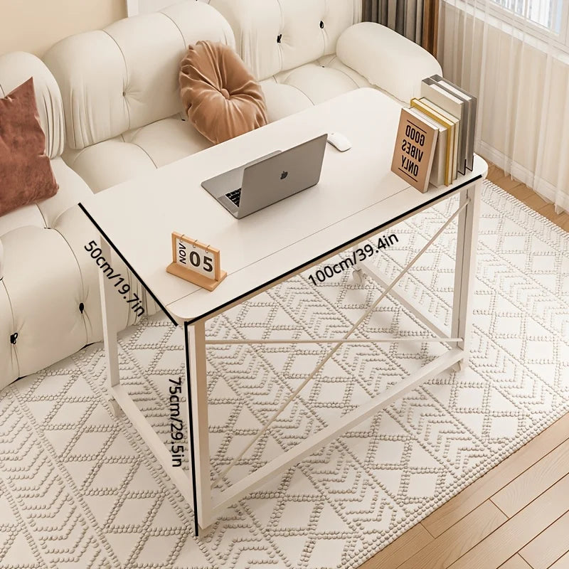 Folding movable computer table