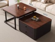 FurnishSpot® Solid Wood Coffee Table – Timeless Living Room Accent