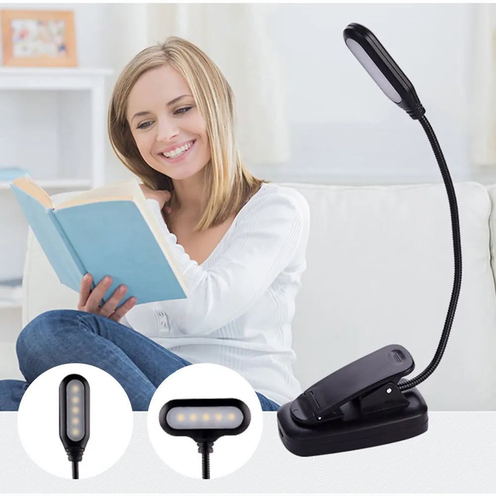 Clip-On LED Book Night Light