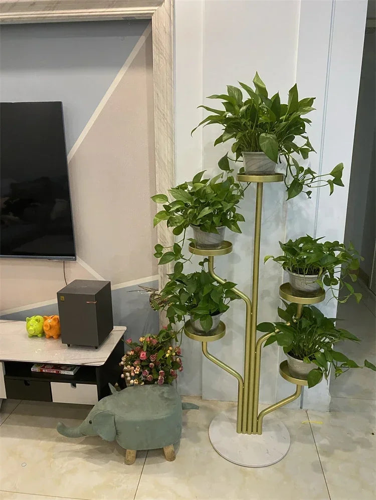 5-Tier Indoor Metal Plant Stand