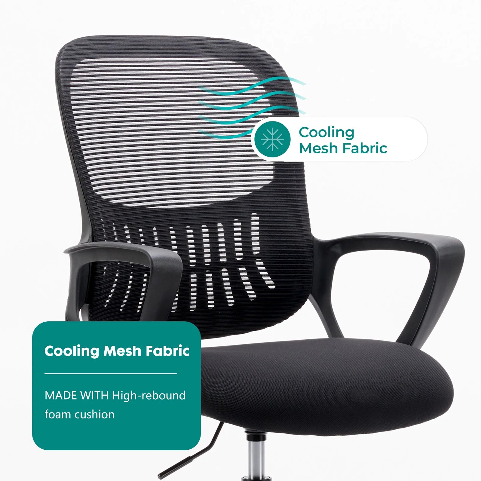 Ergonomic Mesh Backrest Office Desk Chair with Adjustable Height
