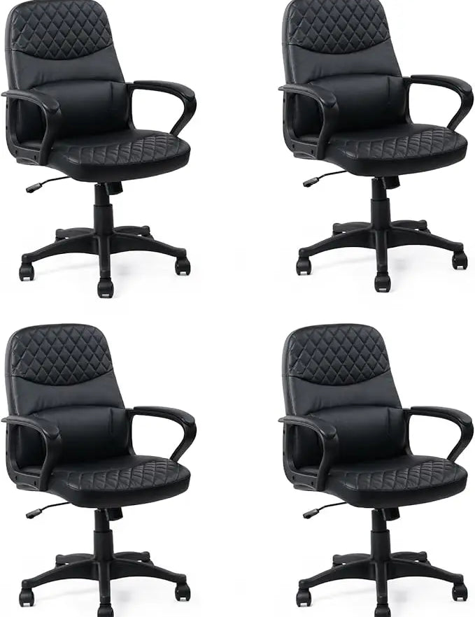 Executive Mid Back Ergonomic Managerial Chair with Lumbar Support