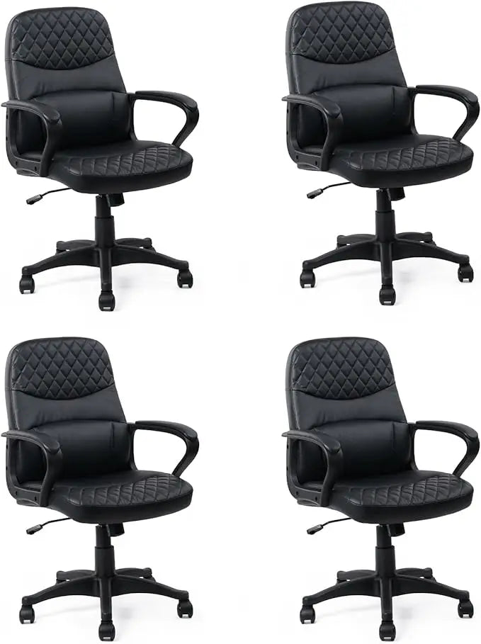 Executive Mid Back Ergonomic Managerial Chair with Lumbar Support