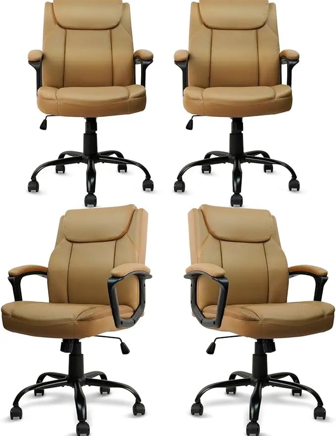 Executive Mid Back Ergonomic Managerial Chair with Lumbar Support