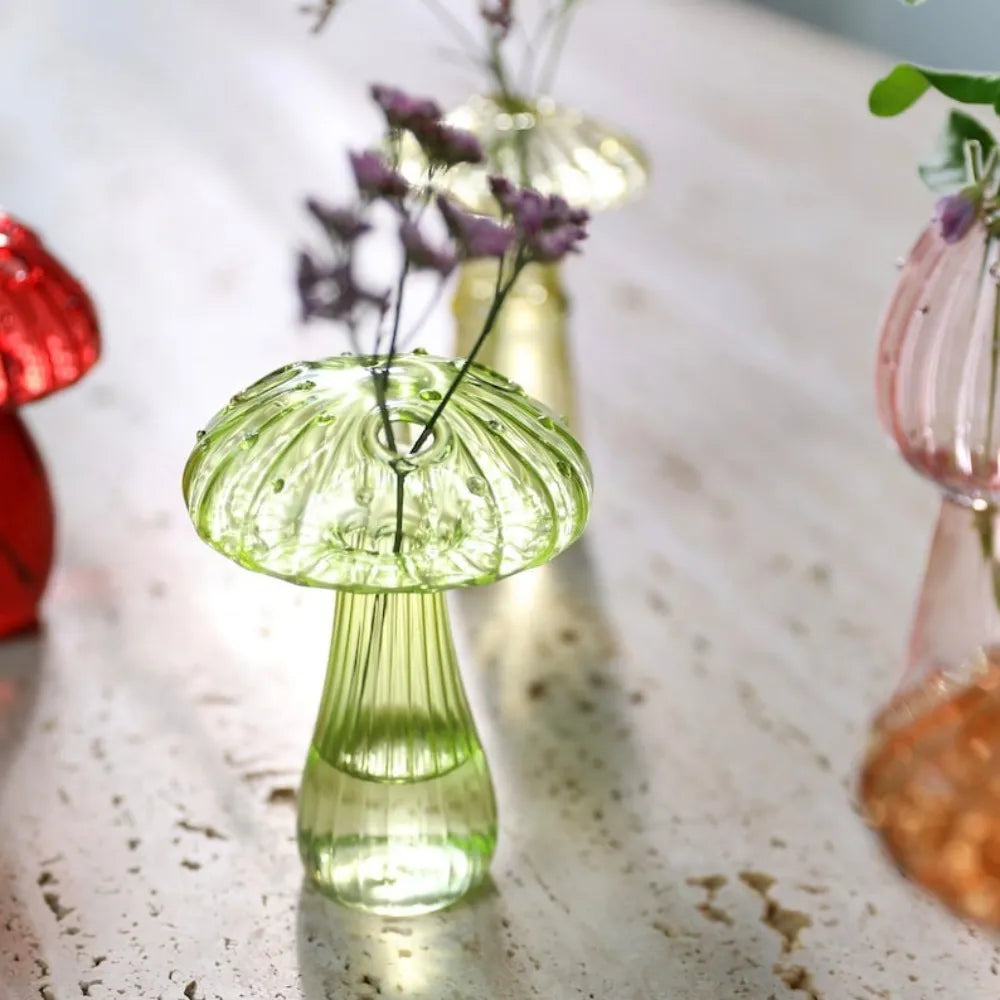 Jelly Mushroom Glass Vase