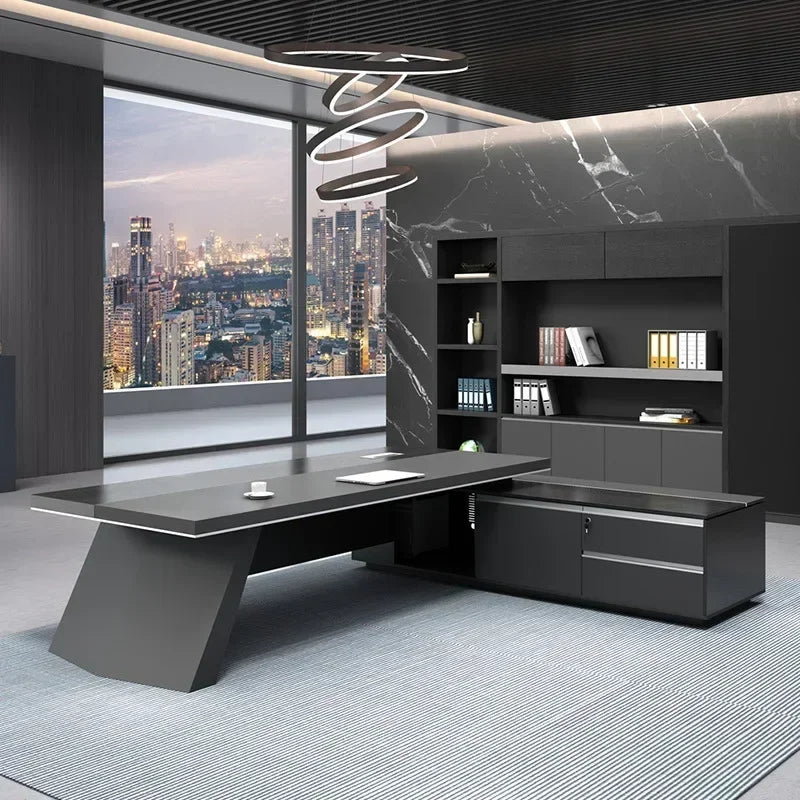 L Shaped Executive Office Desk Luxurious and Durable