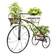 Tricycle Plant Stand Flower Pot Cart Bicycle Holder Rack for Home Garden Patio
