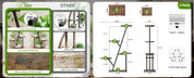 SmartSpace™ 5-Tier Corner Plant Stand with Grow Lights (2-Pack) – Indoor Vertical Plant Shelf