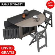 Fashion folding dining table furniture yemek masasi multifunctional round  dining table with 4 chairs