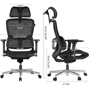 Big and Tall Ergonomic Office Chair with 6-Way Dynamic Lumbar Support