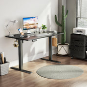 SmartHealth™ Ergonomic Electric Standing Desk – Height Adjustable Computer Desk for Home Office & Gaming