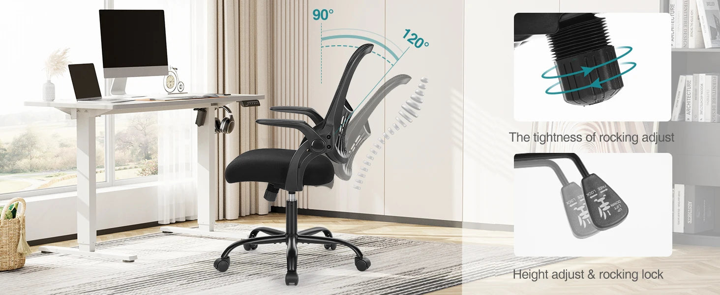 Ergonomic Mesh Backrest Office Desk Chair with Adjustable Height
