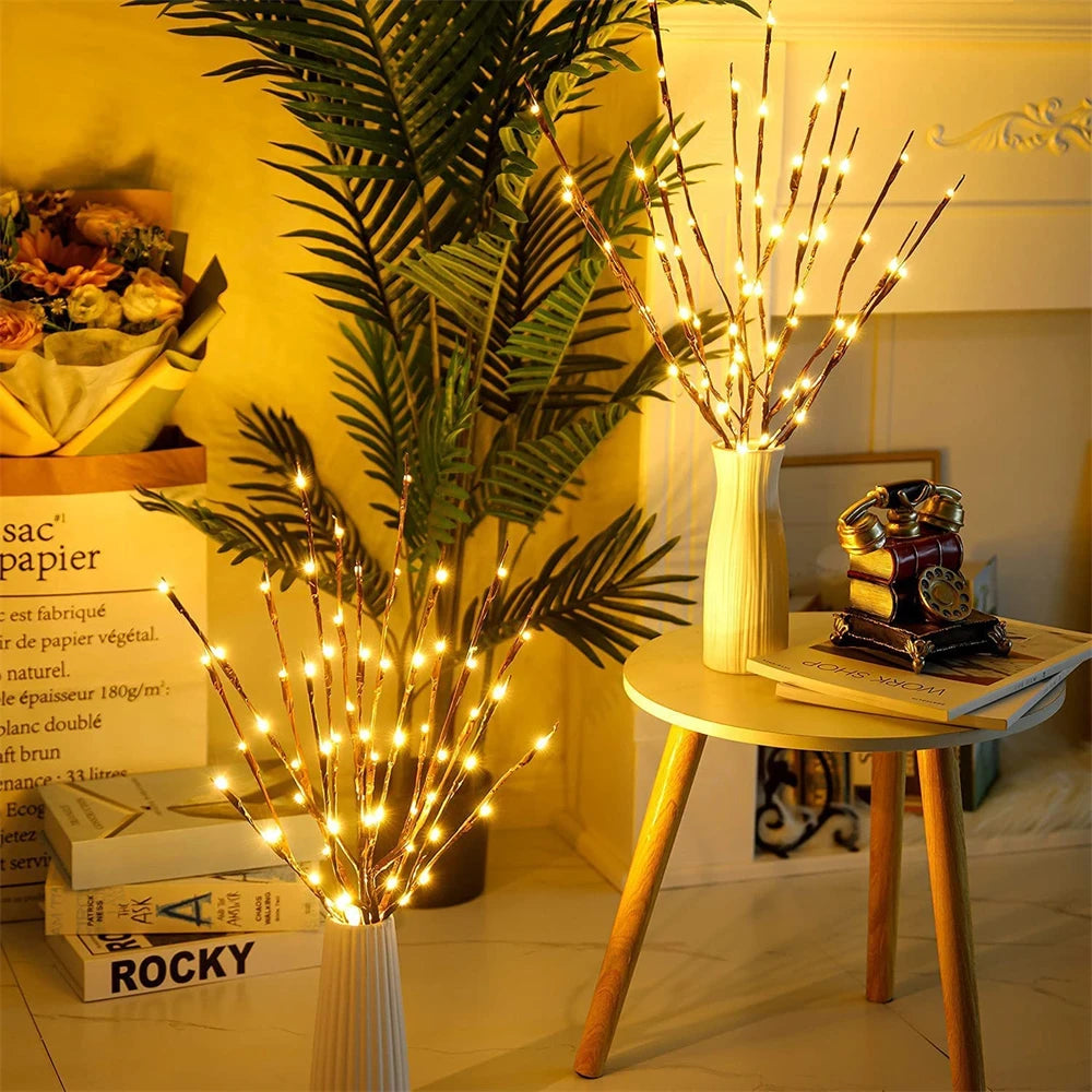 LED Willow Branch Lights - Decorate with Natural Glow