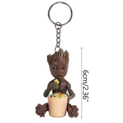 Fashion Handicrafts Anime Action Groot Character Multifunction Plants Flower Pot Pen Holder Storage Organizer Home Decor Crafts