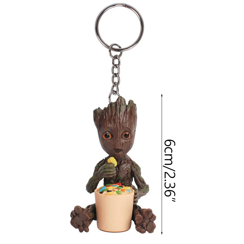 Fashion Handicrafts Anime Action Groot Character Multifunction Plants Flower Pot Pen Holder Storage Organizer Home Decor Crafts