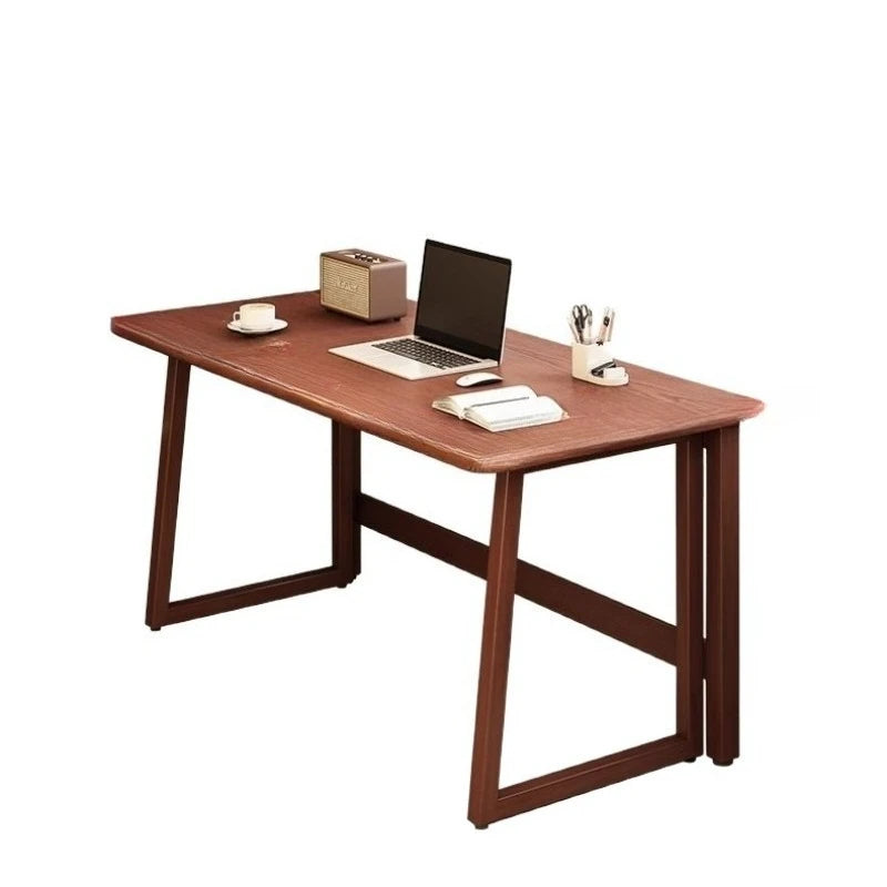 FurnishSpot™ SpaceSmart™ L-Shape Folding Bamboo Computer Desk – Corner Space-Saving Workstation