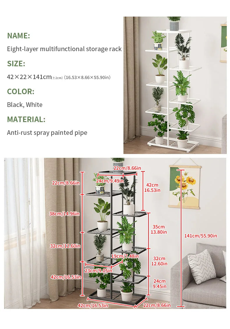 Home Garden Flower Pot Organizer