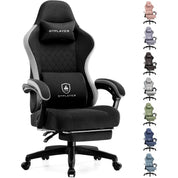 GTPLAYER Gaming Chair with Pocket Spring Cushion, Linkage Armrests and Footrest