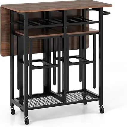  6-Bottle Wine Rack, Side Pushing Handl