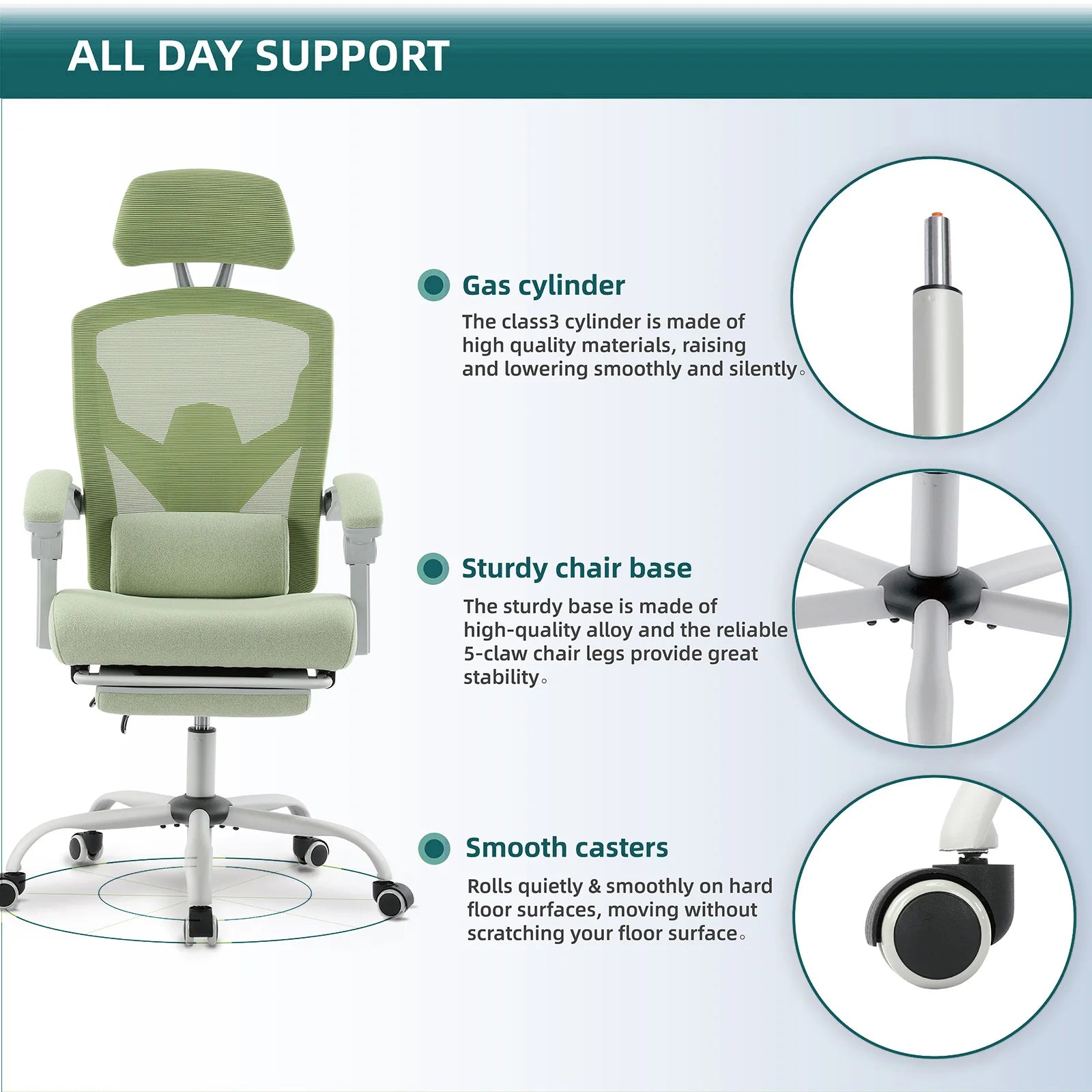 Ergonomic Reclining High Back Mesh Office/Gaming Chair with Lumbar Support