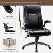Executive Office Ergonomic Chair with Thick Bonded Leather