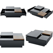 FurnishSpot SpaceSmart™ Adjustable Coffee Table with Hidden Storage