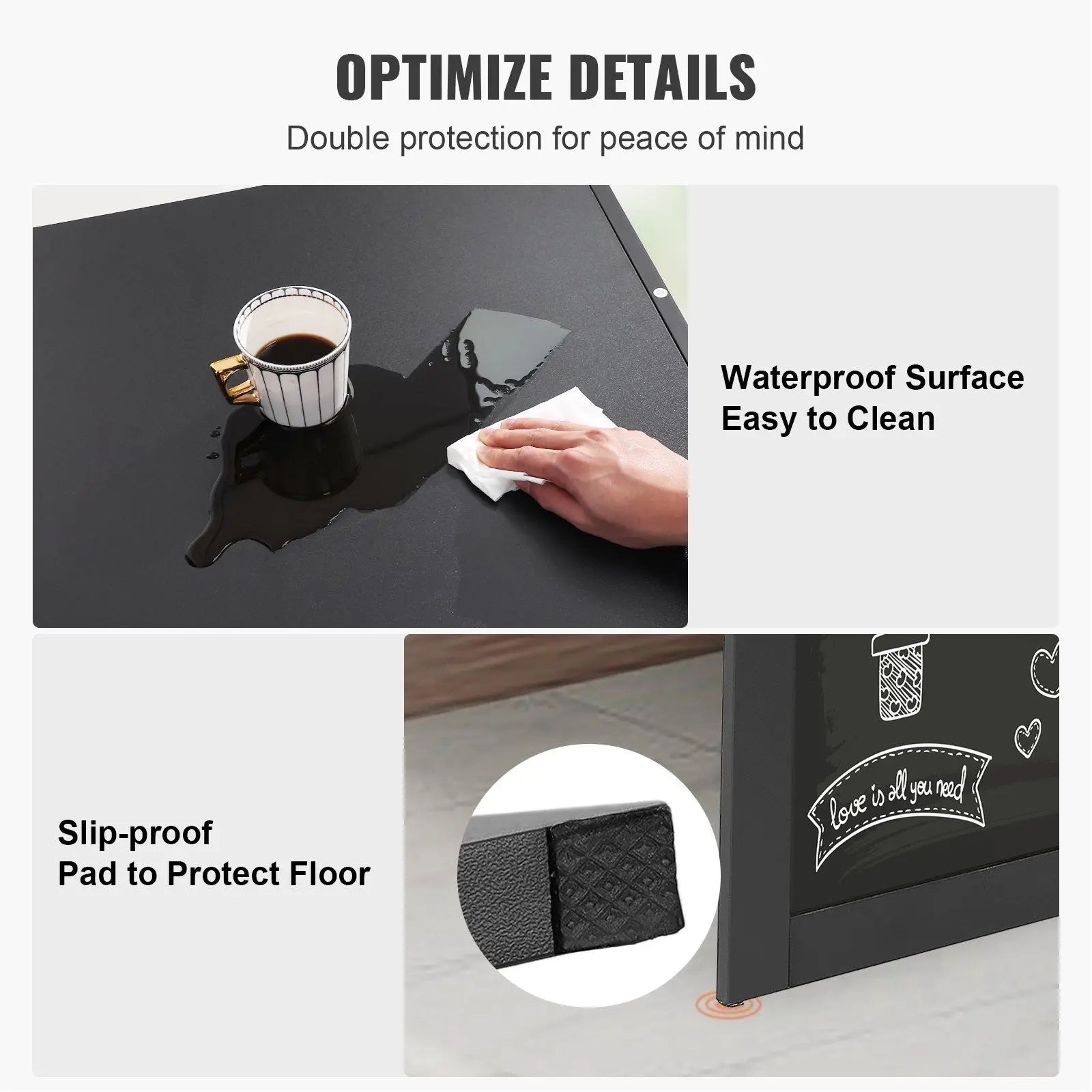 Space Saving Wall Mounted Folding Computer Desk with Storage
