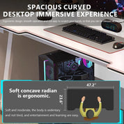 Gaming Desk Computer Writing Table Student Art Modren Simple Style PC Wood Suitable for Home, Office