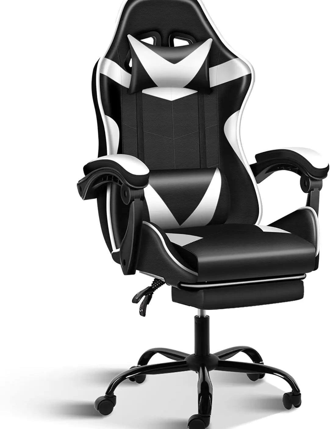 Ergonomic Racing Style Height Adjustable & 90°-135° Tilt Function Gaming Chair with Footrest