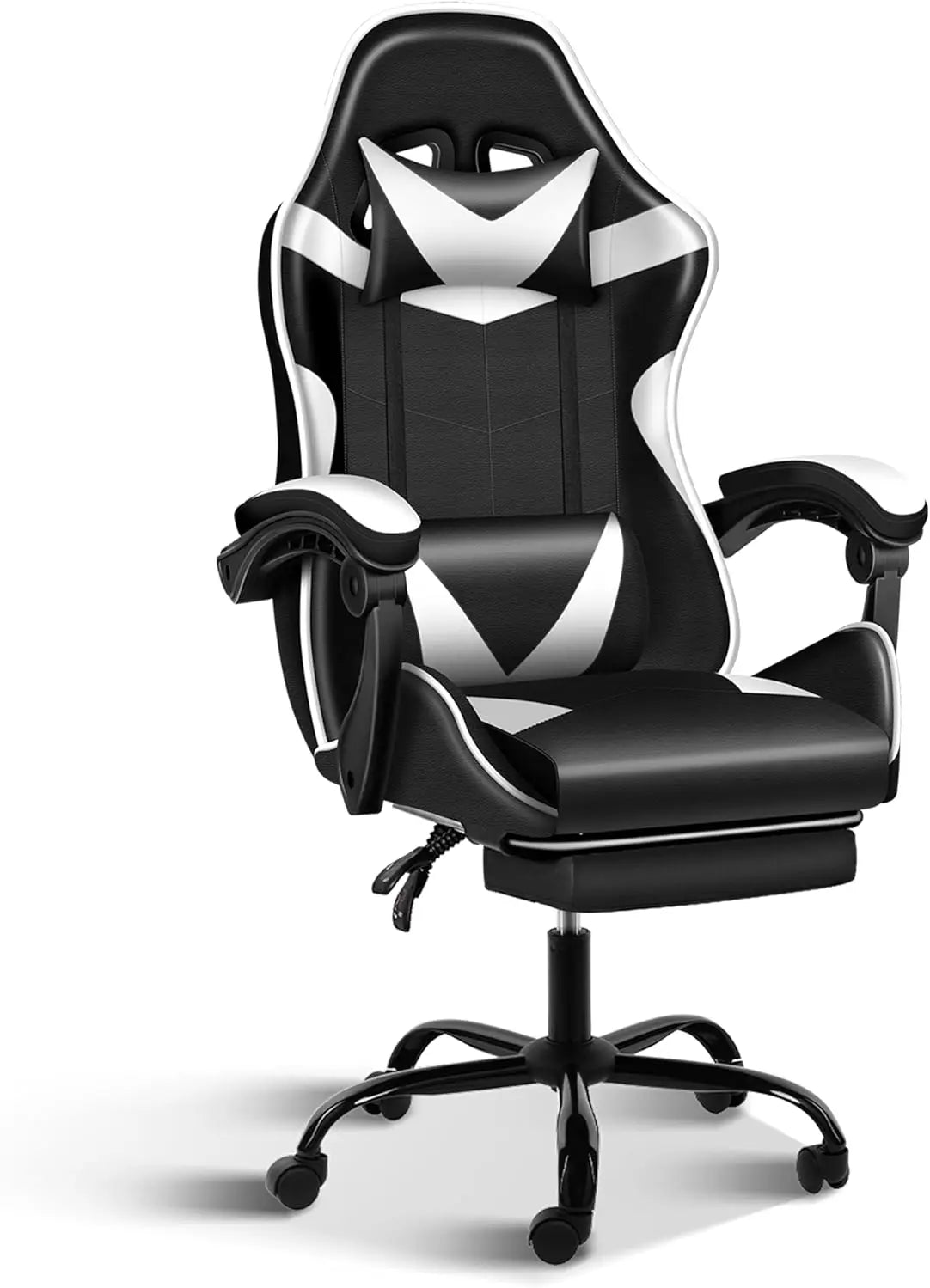 Ergonomic Racing Style Height Adjustable & 90°-135° Tilt Function Gaming Chair with Footrest