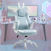 Ergonomic Gaming Chair with Removable Cute Bunny Ears
