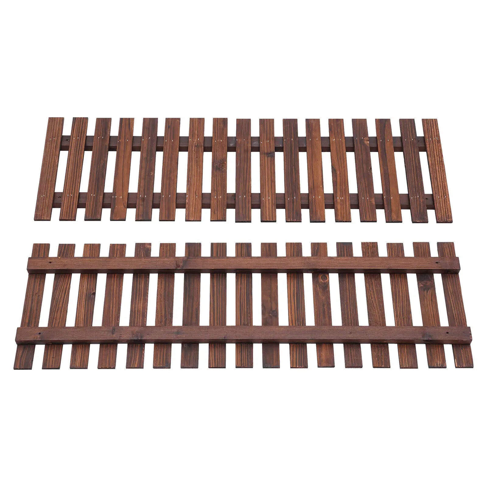 2PCS Rustic Cedar Wood Wall-Mounted Flowerpot Shelves – Indoor & Outdoor Hanging Planter Rack for Plants, Flowers, Herbs, Balcony, Patio, Garden