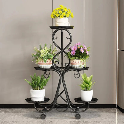 Modern Multi-Layer Metal Shelves Plant Rack