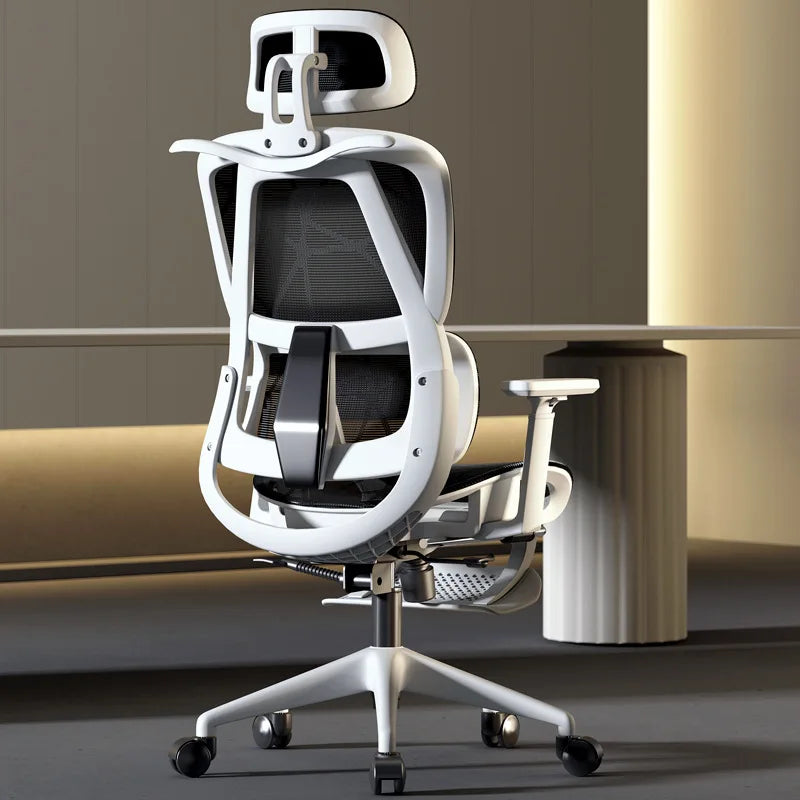 Ergonomic comfortable sedentary office chair with lumbar support