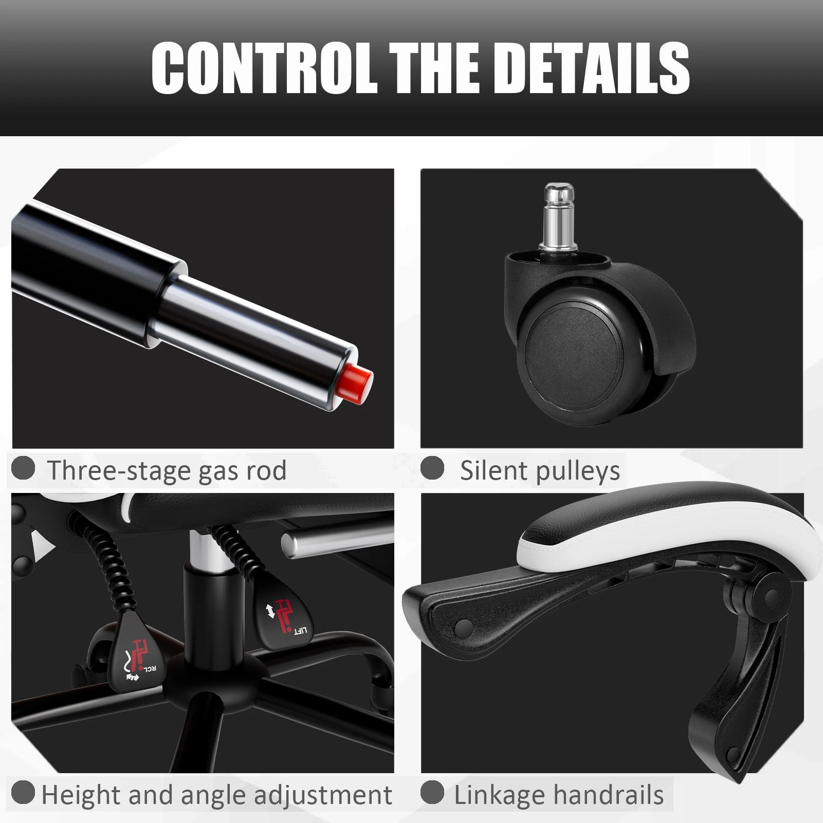 Ergonomic Racing Style Gaming Chair with Footrest