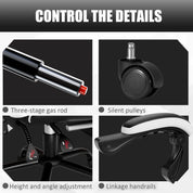 Ergonomic Racing Style Gaming Chair with Footrest