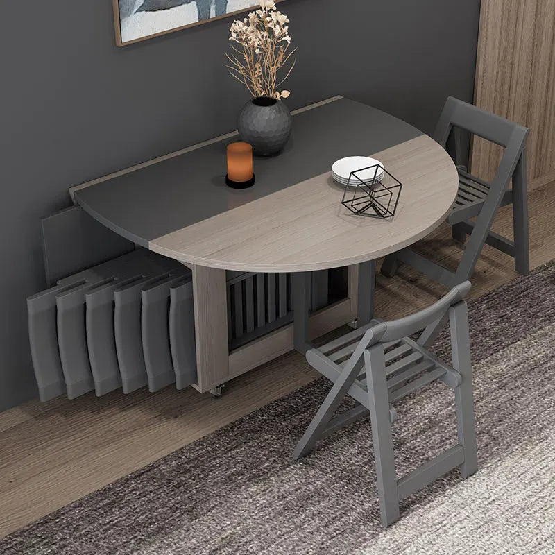 Fashion folding dining table furniture yemek masasi multifunctional round  dining table with 4 chairs